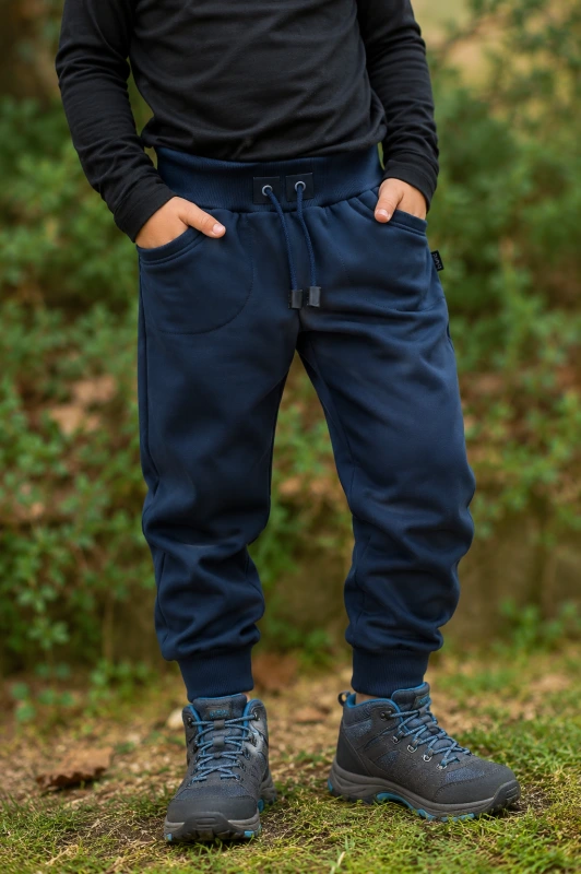 Elastické softshell nohavice klasik tmavomodré